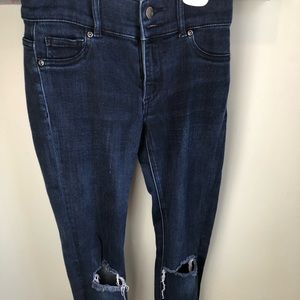 NY&C Ripped High-Waisted Jeans